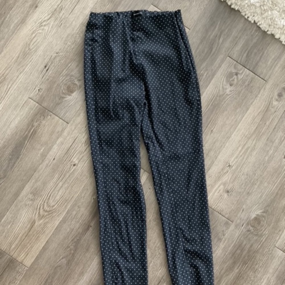 Who What Wear - Black and White Polka Dot Pants
